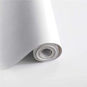 197"x17.7"White Peel and Stick Wallpaper White Contact Paper Waterpoof Wallpaper